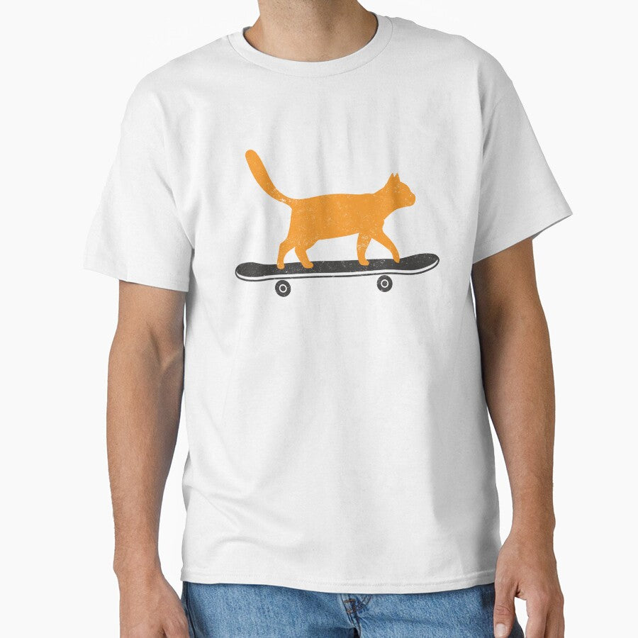 The Skateboard Cat by Blok45 T-Shirts, Hoodie, Sweatshirt | BlankRebels.com (Image 1)
