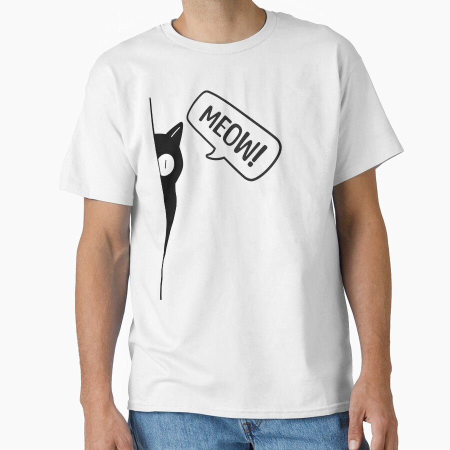 Meow Cat Design by PrintandJoy T-Shirts, Hoodie, Sweatshirt | BlankRebels.com (Image 1)