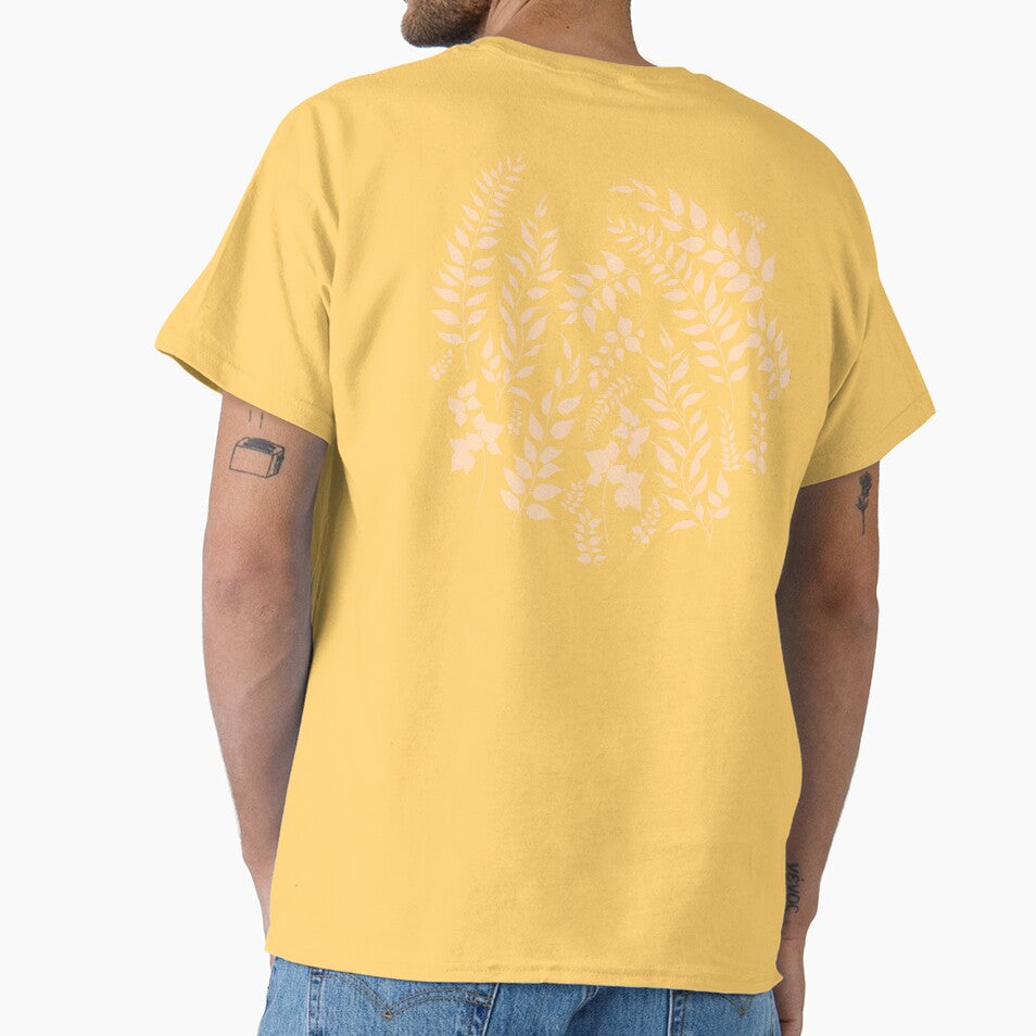 Greenery Botanical Print Apricot Peach by SilverPegasus T-Shirts, Hoodie, Sweatshirt | BlankRebels.com (Image 1)