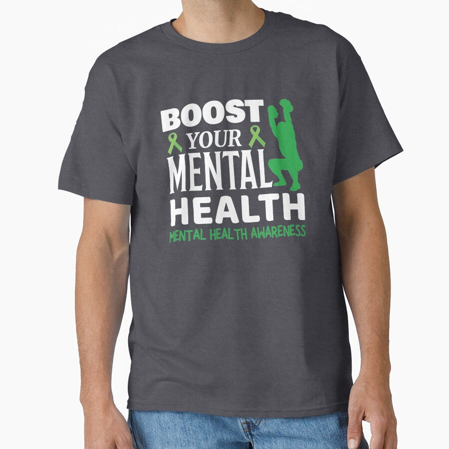 Boost Your Mental Health - Mental Health Awareness - With Exercise by OwlCanvas T-Shirts, Hoodie, Sweatshirt (Image 1)
