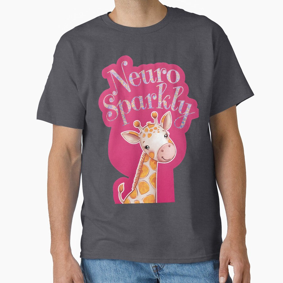 Neuro Sparkly – Stand Tall, Shine Bright Giraffe by Vivid Art Zone T-Shirts, Hoodie, Sweatshirt | BlankRebels.com (Image 1)