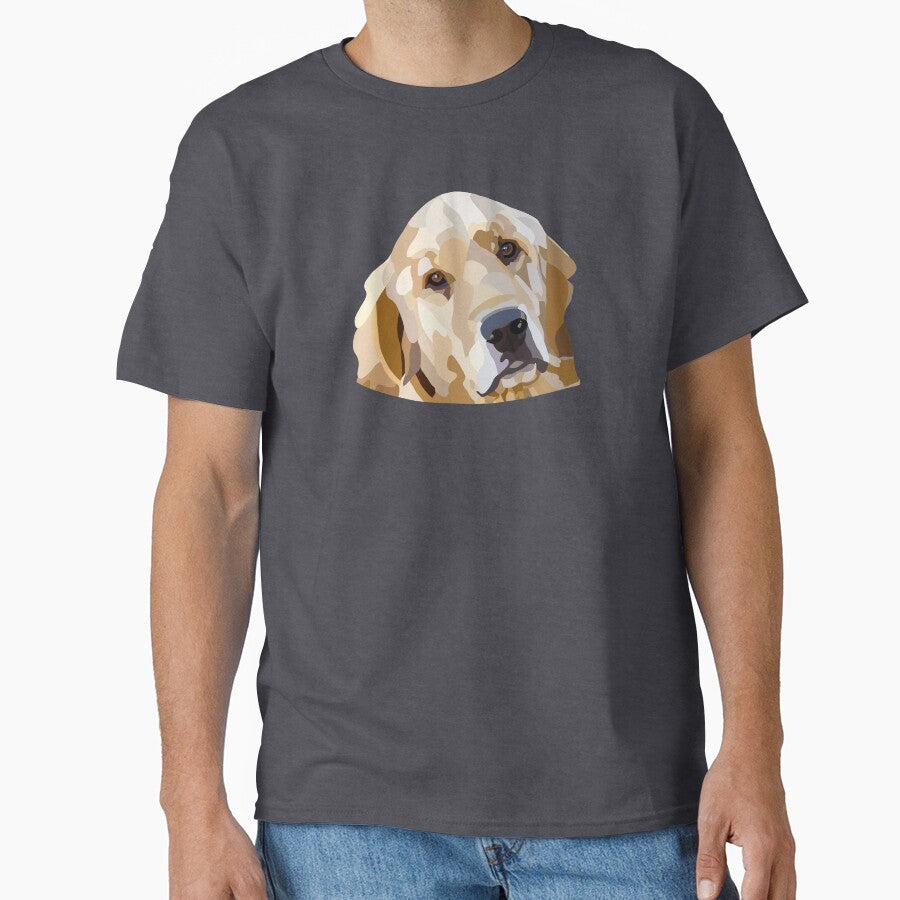 Golden Retriever Hand Drawn Digital Art by Lartheviking T-Shirts, Hoodie, Sweatshirt | BlankRebels.com (Image 1)