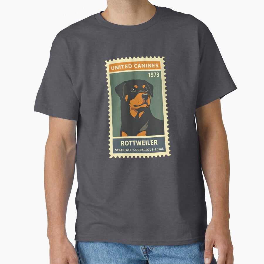 Vintage Rottweiler Postage Stamp Art by postmarkpaw T-Shirts, Hoodie, Sweatshirt | BlankRebels.com (Image 1)