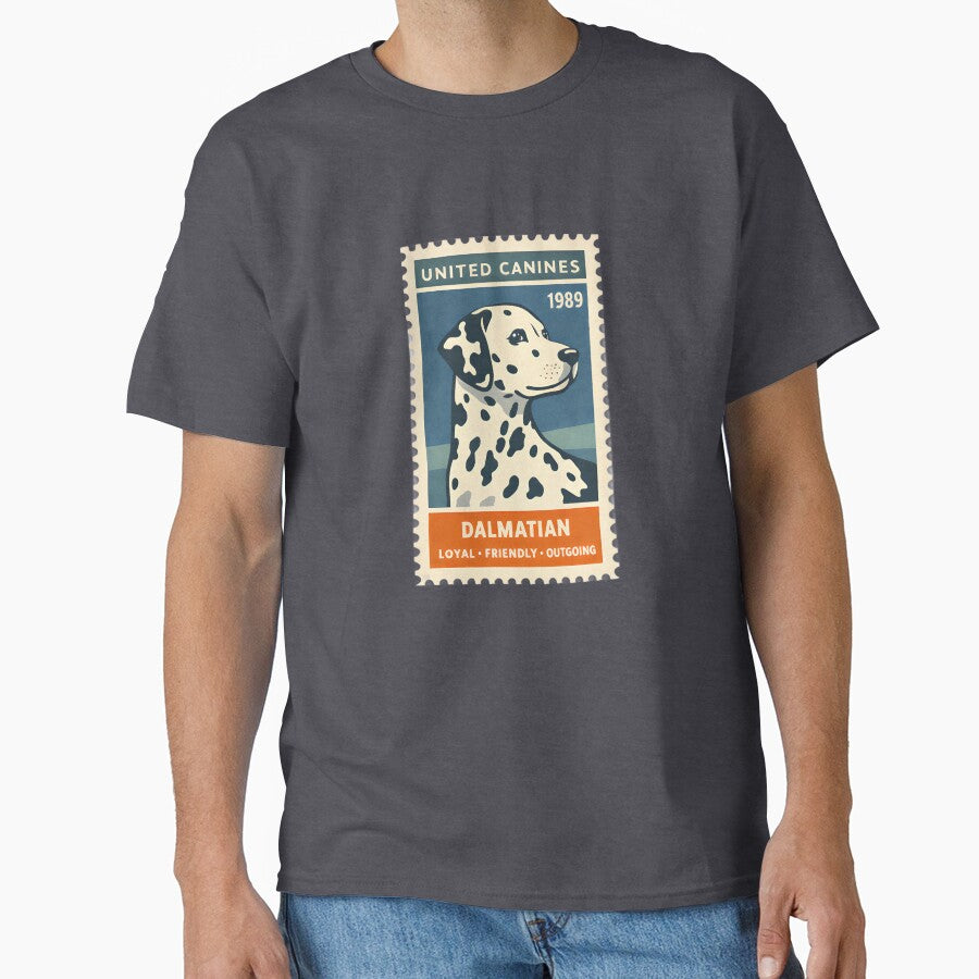 Vintage Dalmatian Postage Stamp Art by postmarkpaw T-Shirts, Hoodie, Sweatshirt | BlankRebels.com (Image 1)