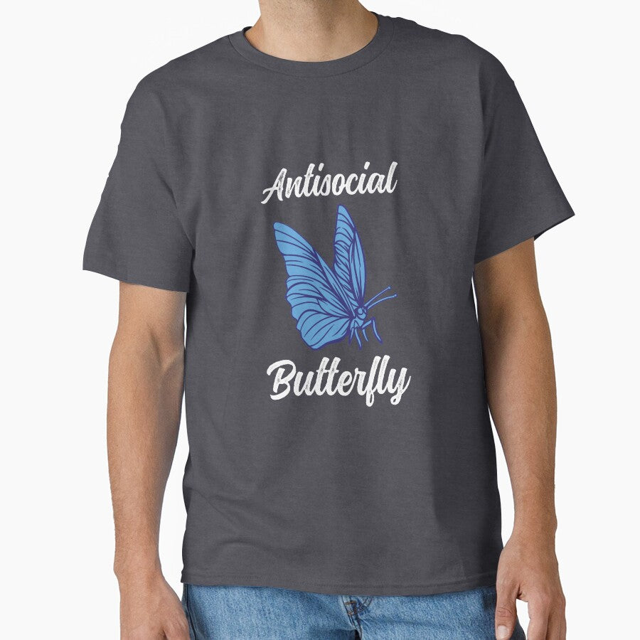Antisocial Butterfly Funny Introvert by 74ninetees T-Shirts, Hoodie, Sweatshirt | BlankRebels.com (Image 1)