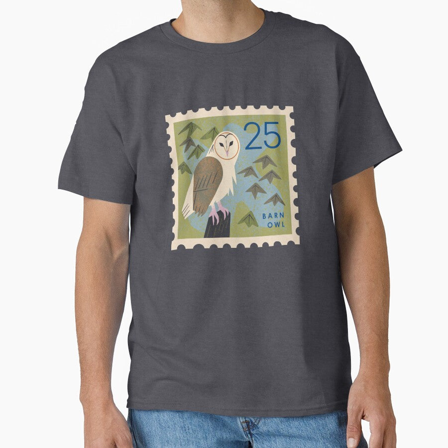 Barn Owl Postage Stamp by Renea L Thull