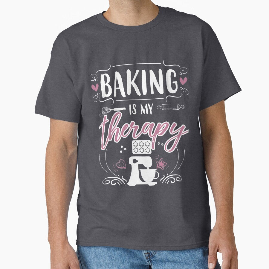 Baking Is My Therapy by jslbdesigns T-Shirts, Hoodie, Sweatshirt | BlankRebels.com (Image 1)