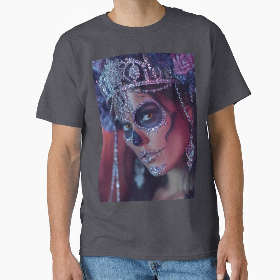Crystal sugar skull makeup by aiartfs T-Shirts, Hoodie, Sweatshirt | BlankRebels.com (Image 1)