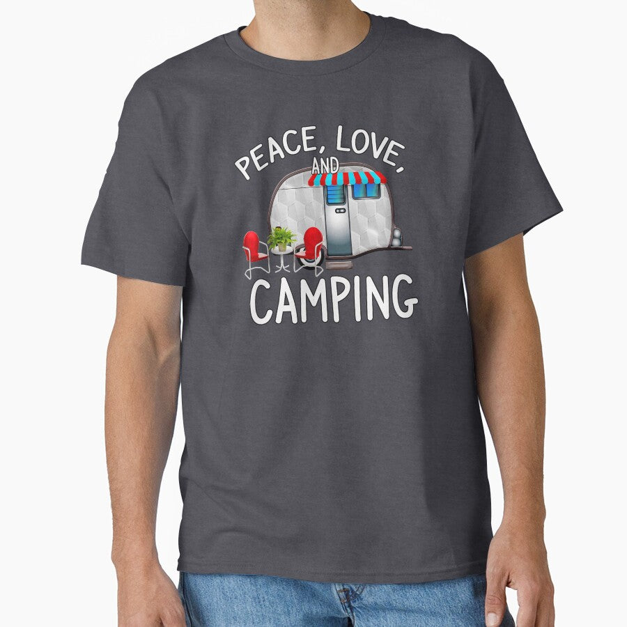 Peace, Love and Camping - Cool Camping Stuff by 3QuartersToday T-Shirts, Hoodie, Sweatshirt | BlankRebels.com (Image 1)