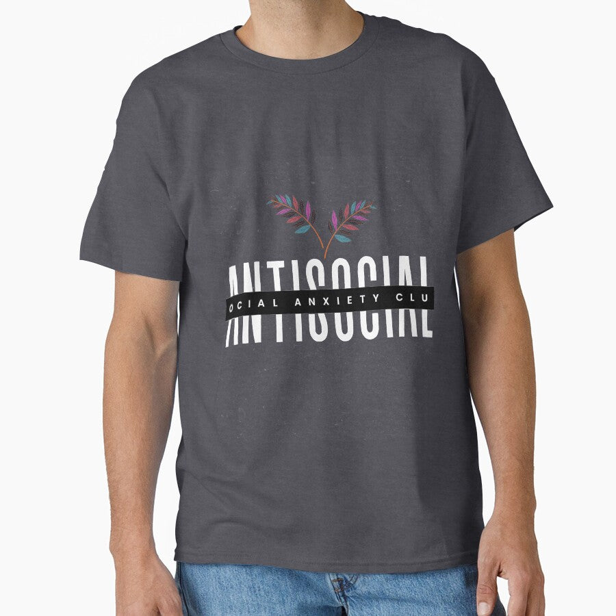 Antisocial Social Anxiety Club Laureate by danielliamgill T-Shirts, Hoodie, Sweatshirt | BlankRebels.com (Image 1)
