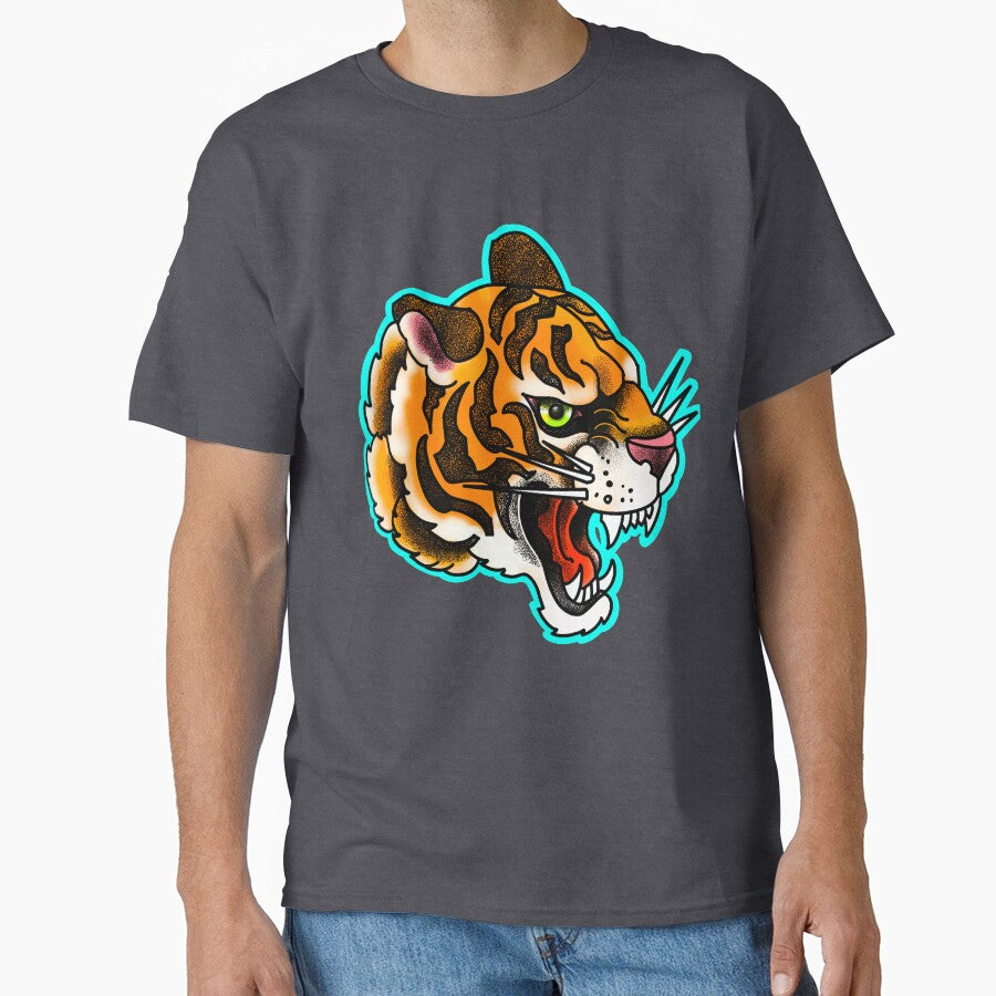 Angry tiger tattoo style by weilertsen T-Shirts, Hoodie, Sweatshirt | BlankRebels.com (Image 1)