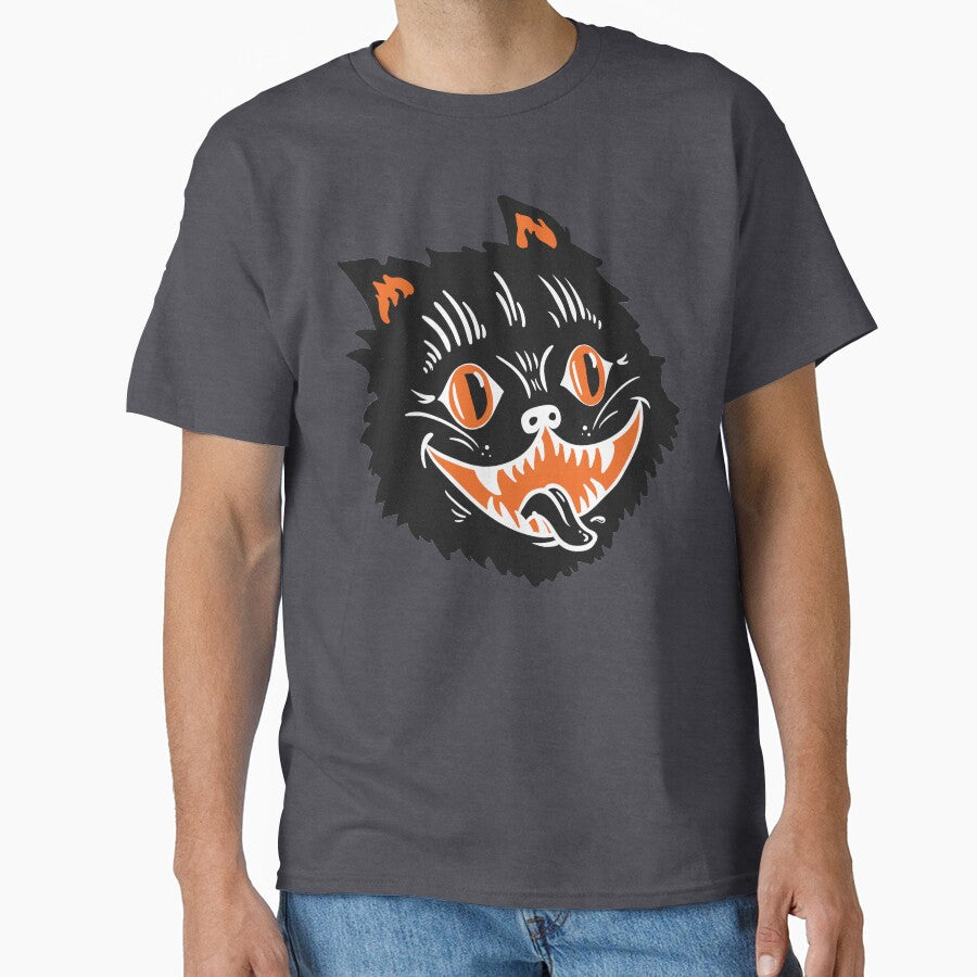 Vintage Black Halloween Cat by Pat Peterson T-Shirts, Hoodie, Sweatshirt | BlankRebels.com (Image 1)
