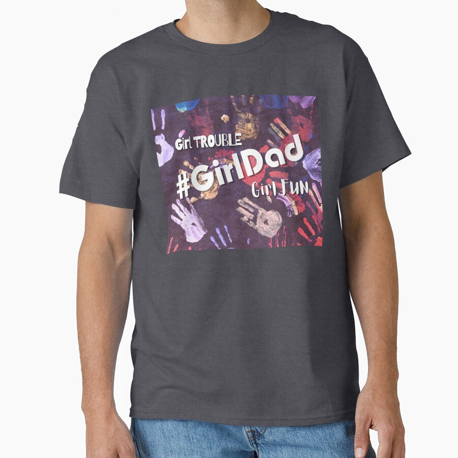 #GirlDad Trouble&Fun by LoveGraceValor T-Shirts, Hoodie, Sweatshirt | BlankRebels.com (Image 1)
