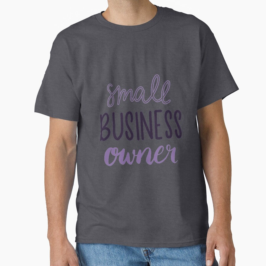 Small Business Owner Hand Lettered Design - Lavender and Purple by annedesignco T-Shirts, Hoodie, Sweatshirt (Image 1)