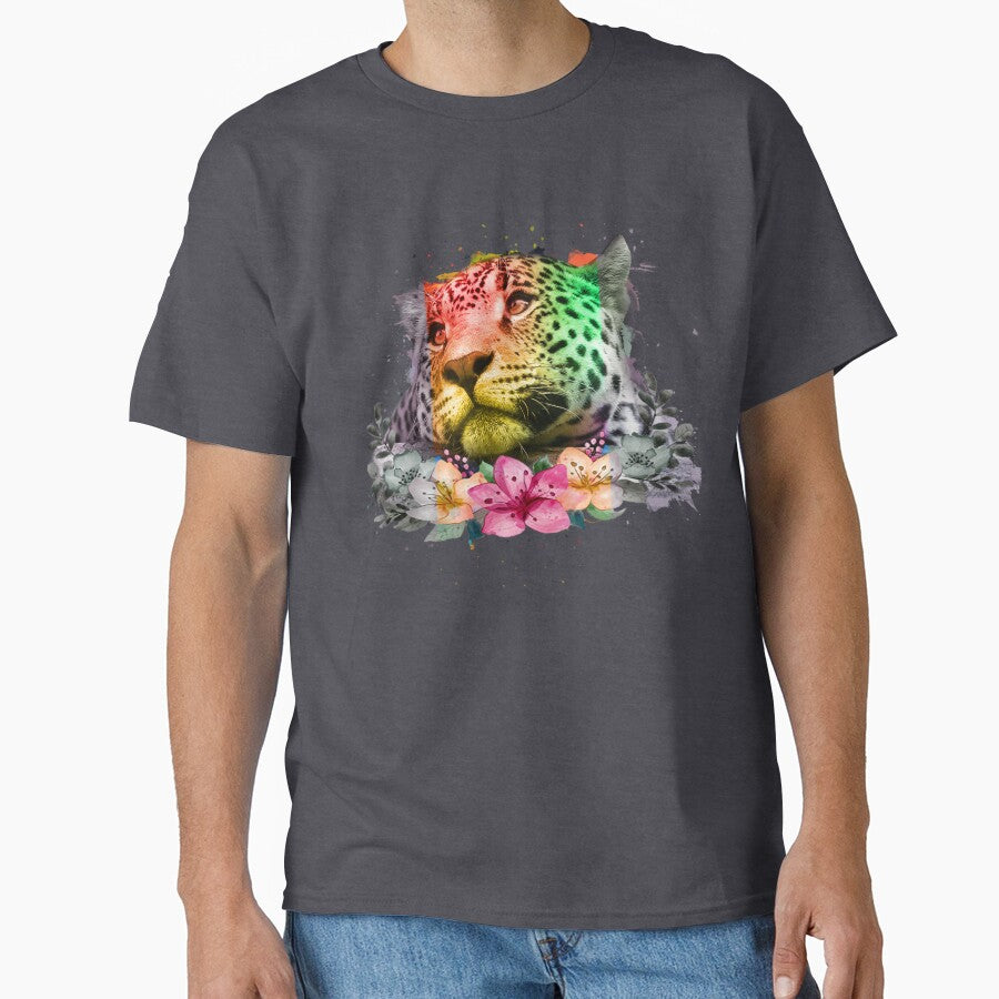 Funny Go Tigers  With Cute Flowers,For Tigers And Flowers Lovers by fatydesignspace T-Shirts, Hoodie, Sweatshirt (Image 1)