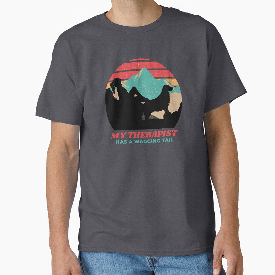 My Therapist Has Wagging Tail Golden Retriever Gift by Guarddogdrive T-Shirts, Hoodie, Sweatshirt | BlankRebels.com (Image 1)