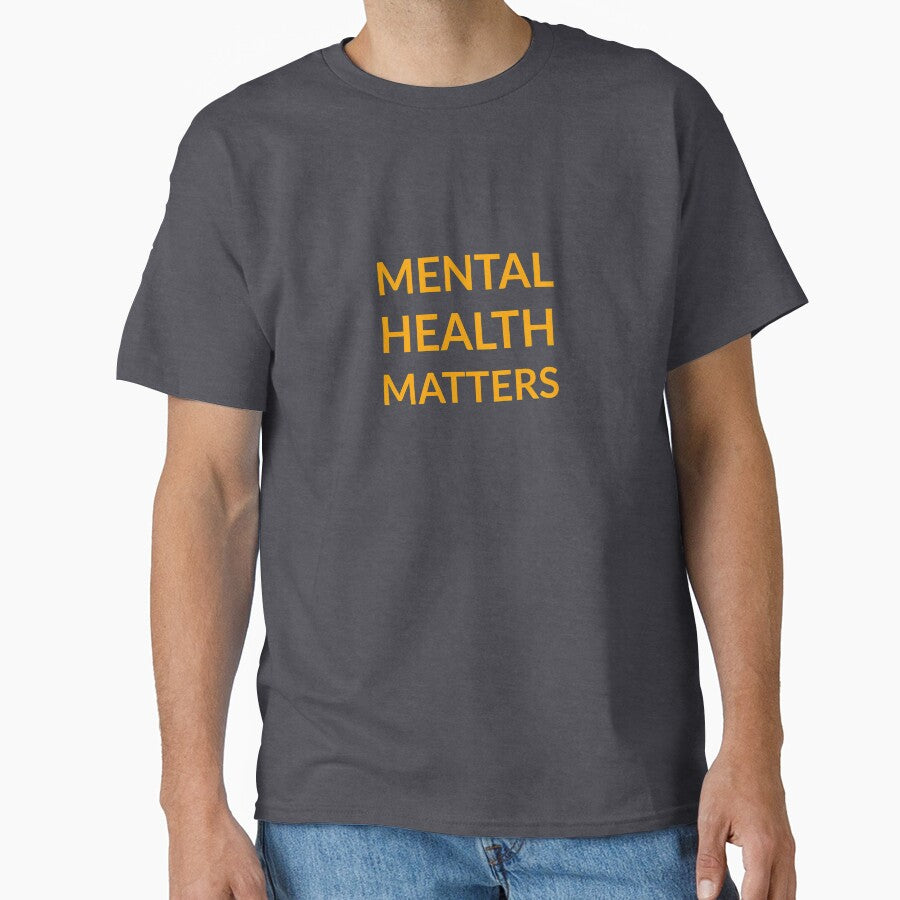 MENTAL HEALTH MATTERS (yellow text) by Inspirationmotivation T-Shirts, Hoodie, Sweatshirt | BlankRebels.com (Image 1)