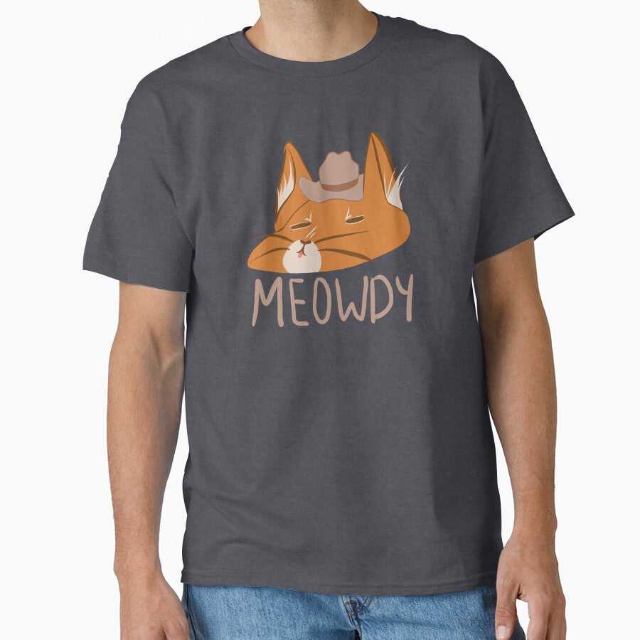 Meowdy Cat with Cowboy Hat by nanidanihani T-Shirts, Hoodie, Sweatshirt | BlankRebels.com (Image 1)