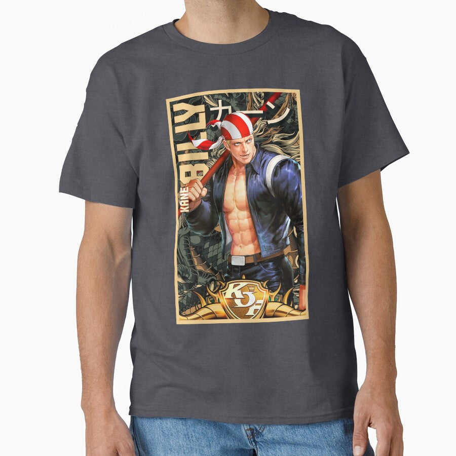 Billy Kane Arcade Retro King of Fighters Gaming Art by Back2Collage