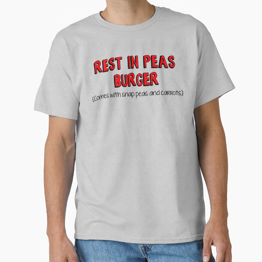 Burger of the Day: Rest in Peas by thelasttype T-Shirts, Hoodie, Sweatshirt | BlankRebels.com (Image 1)
