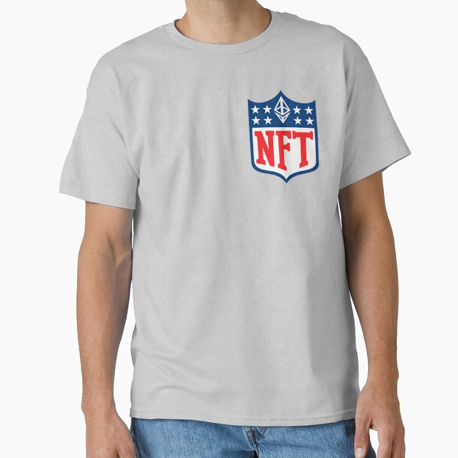 NFT Parody Shield Logo – Crypto Web3 Digital Art Design for NFT Collectors & Blockchain Fans by... (Image 1)