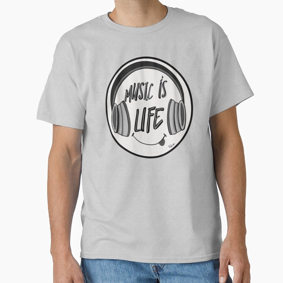 Music is LIFE by Lizzy Falcon Art T-Shirts, Hoodie, Sweatshirt | BlankRebels.com (Image 1)
