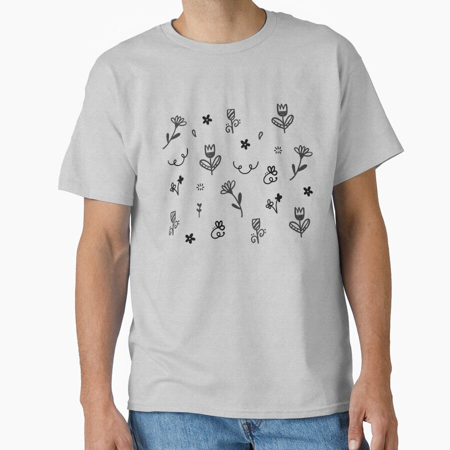 Doodle Flowers by shopBernadine T-Shirts, Hoodie, Sweatshirt | BlankRebels.com (Image 1)