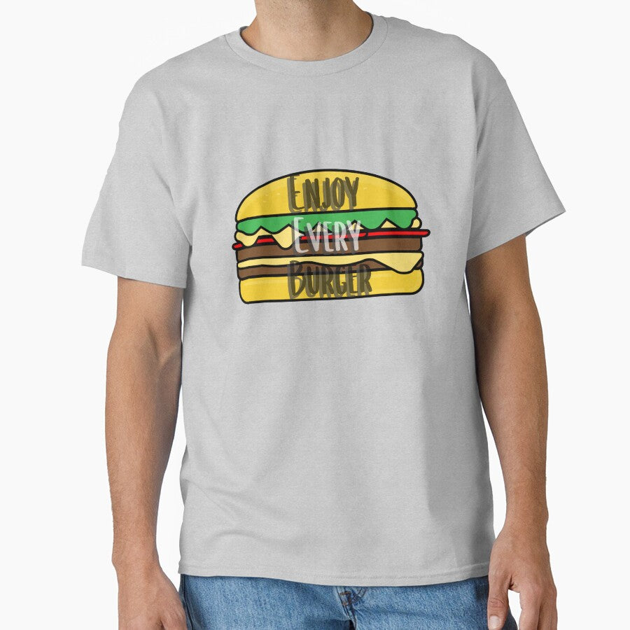 Enjoy Your Burger Sticker Design 2 by PositiveStudio T-Shirts, Hoodie, Sweatshirt | BlankRebels.com (Image 1)