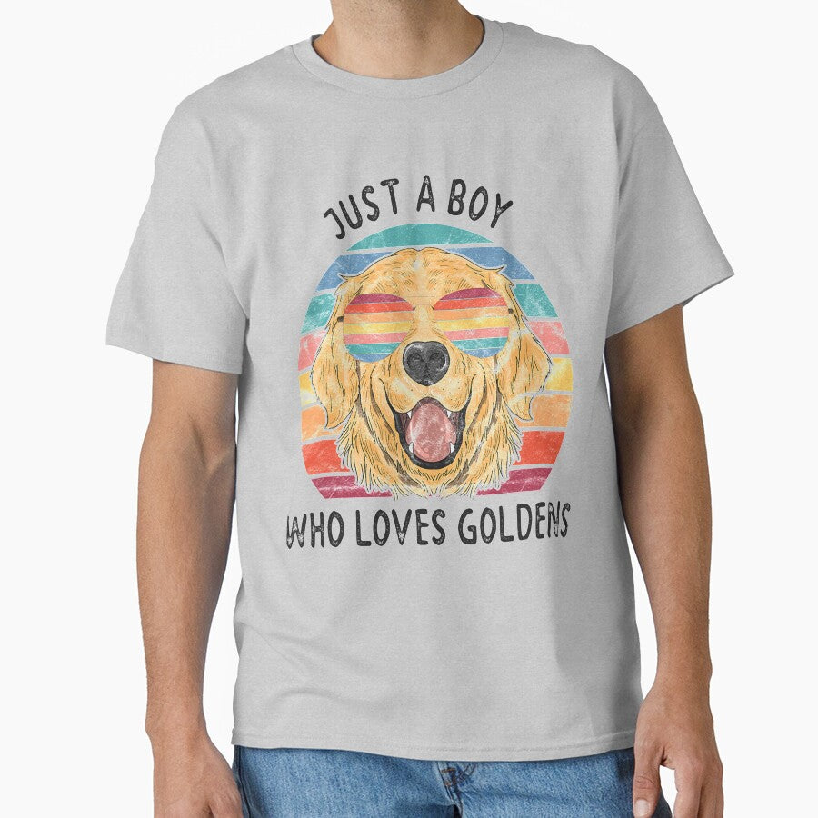 Boys Golden Retriever Dog by NiceStore095 T-Shirts, Hoodie, Sweatshirt | BlankRebels.com (Image 1)