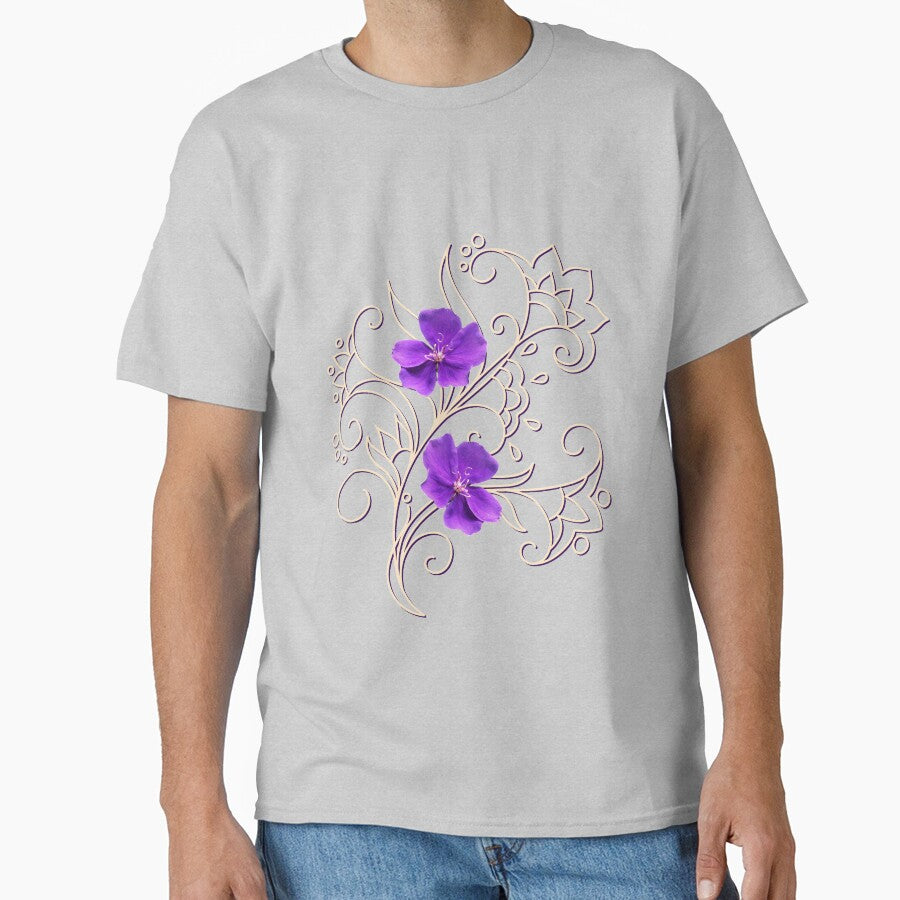 two violets on gray by AlinNova T-Shirts, Hoodie, Sweatshirt | BlankRebels.com (Image 1)