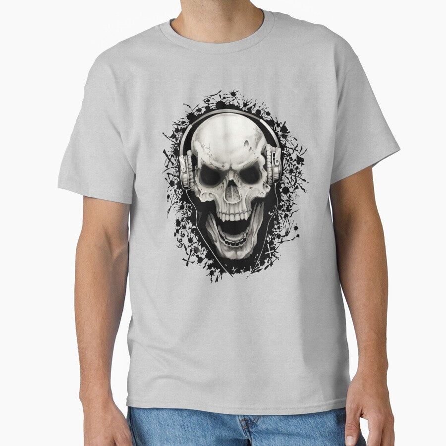 Skull and headphones by Petersnook T-Shirts, Hoodie, Sweatshirt | BlankRebels.com (Image 1)