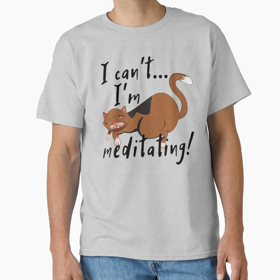 Sleeping funny cat quotes - meditating yoga cat by Graciouss T-Shirts, Hoodie, Sweatshirt | BlankRebels.com (Image 1)