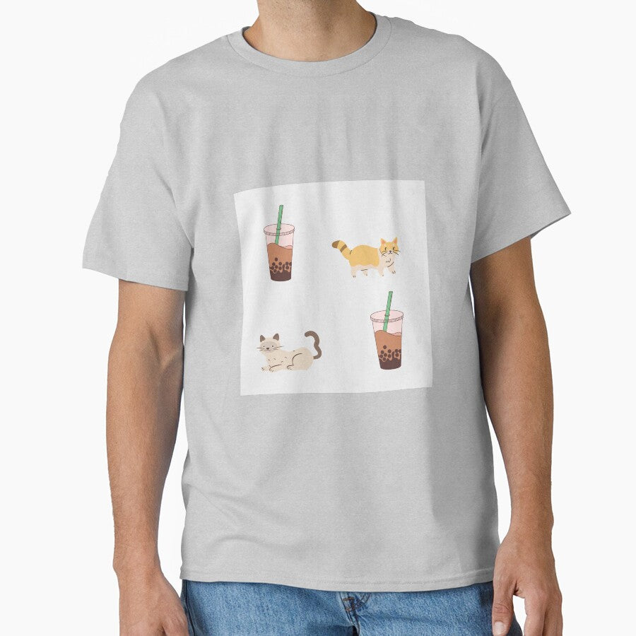 Cute cats and boba milk tea by greenteakitty T-Shirts, Hoodie, Sweatshirt | BlankRebels.com (Image 1)
