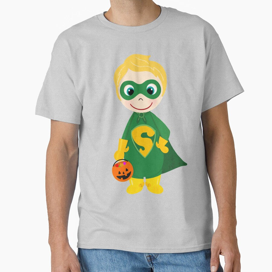 Superhero Boy Trick Treater Light Skin Blonde Hair T-Shirts, Hoodie, Sweatshirt
