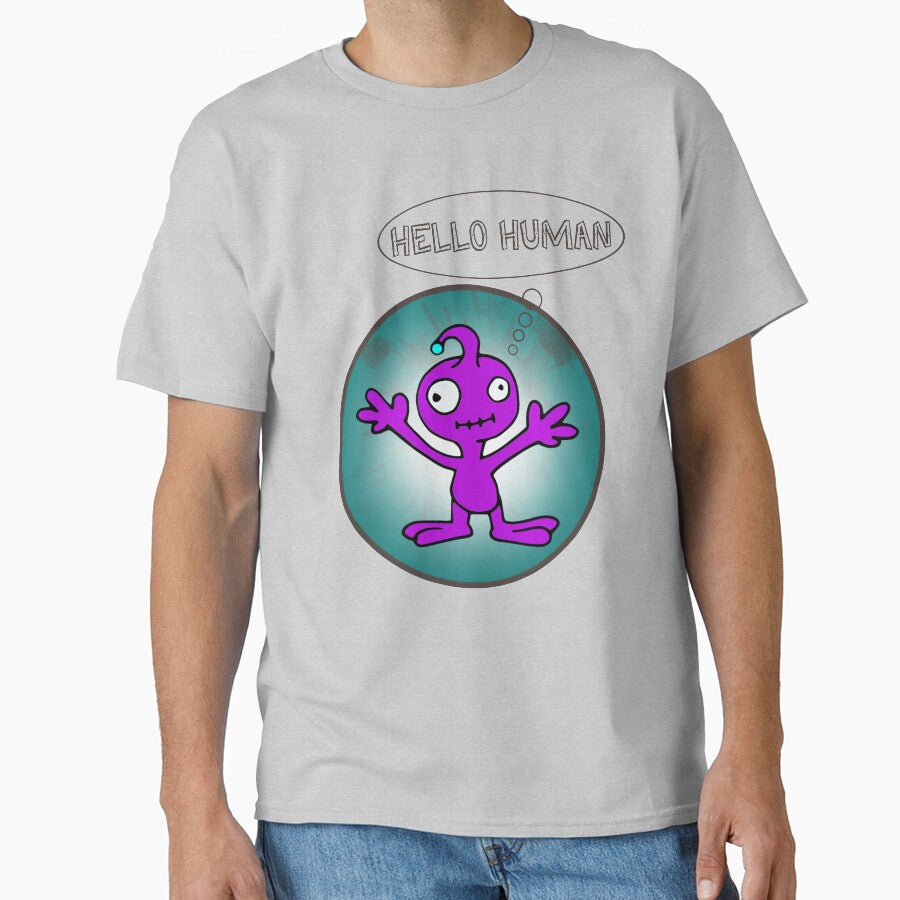 hello human,  alien by ESAMSTORE T-Shirts, Hoodie, Sweatshirt | BlankRebels.com (Image 1)