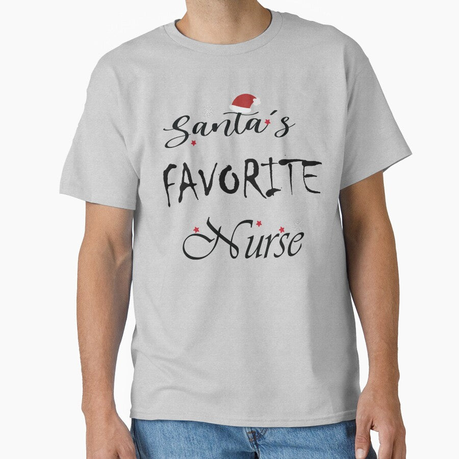 Copy of Santa's Favorite Nurse,  Nurse christmas, Nurse Happy Christma 2022s by MORADRIF T-Shirts, Hoodie,... (Image 1)