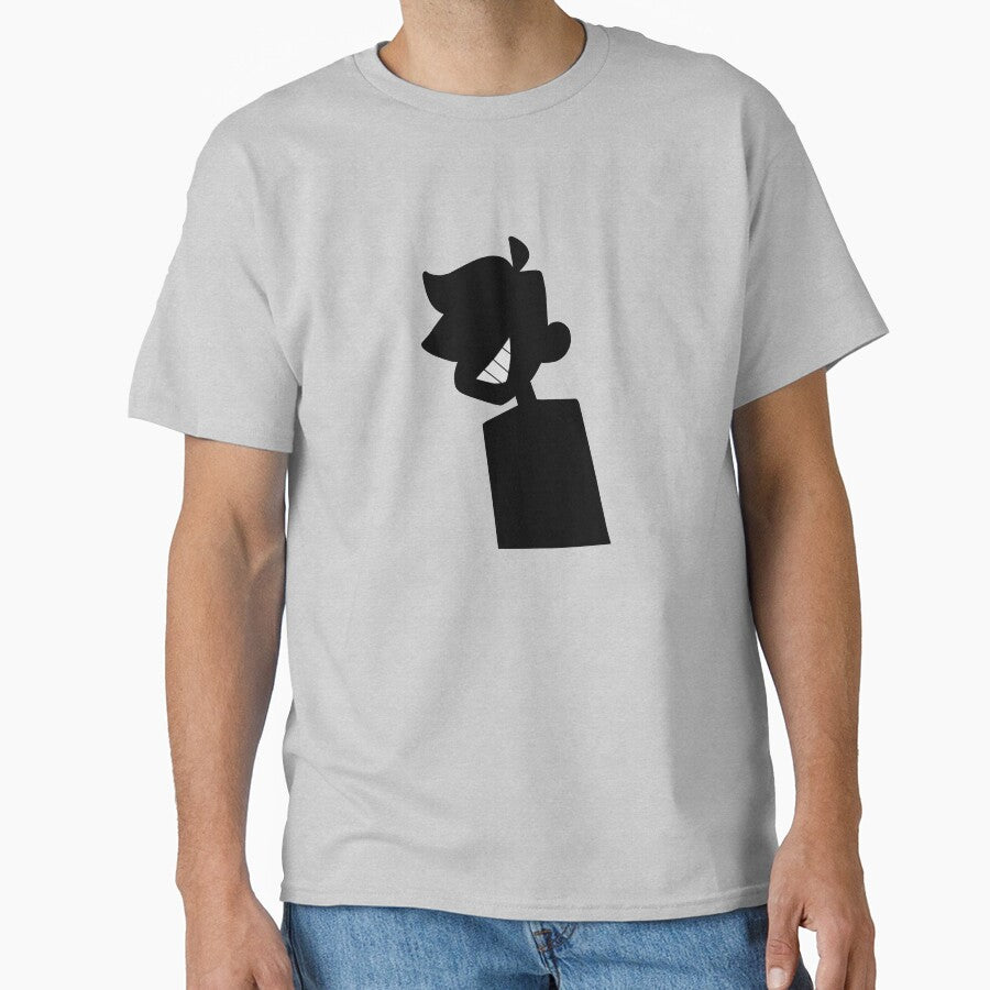 Smiling cartoon boy silhouette by rydoesart
