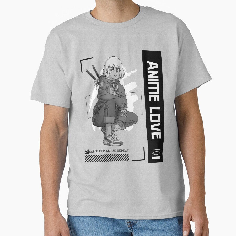 Eat Sleep Anime Repeat Love by Alladin7 T-Shirts, Hoodie, Sweatshirt | BlankRebels.com (Image 1)