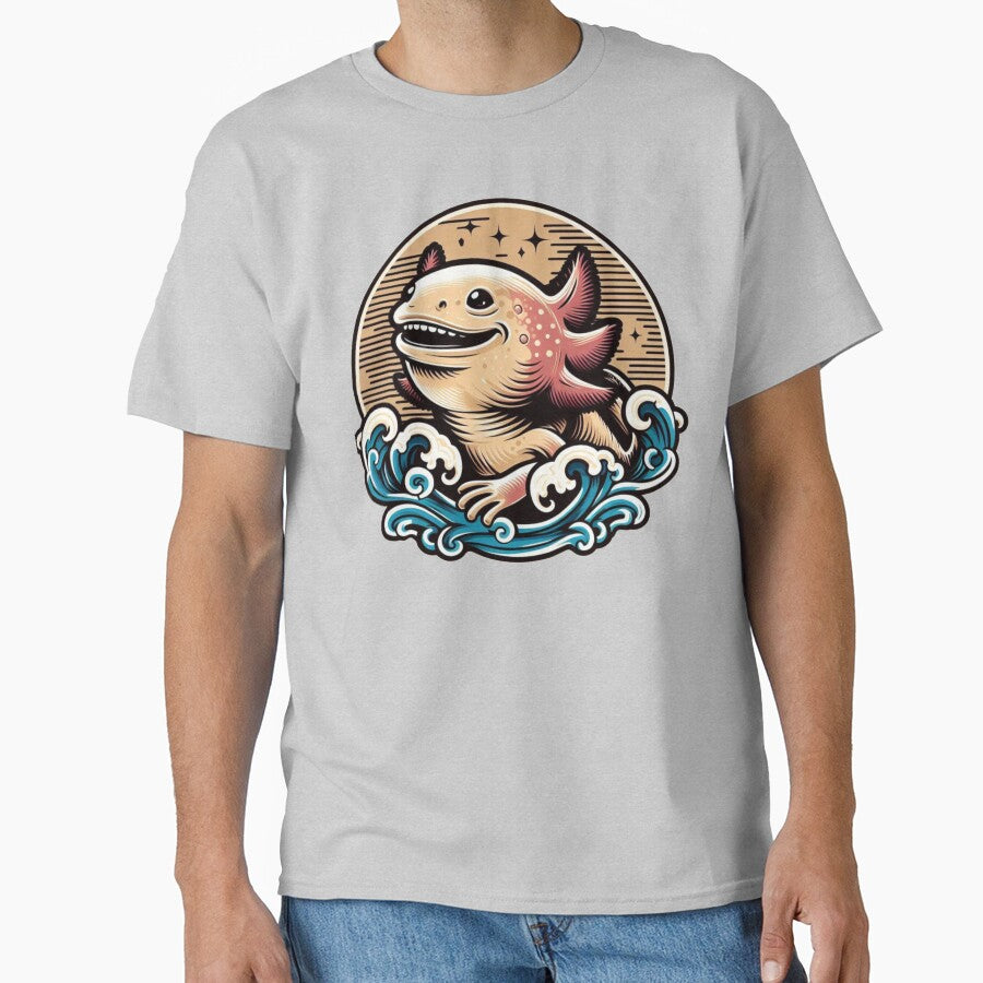 Happy Axolotl by KingCuppaDigitalArt T-Shirts, Hoodie, Sweatshirt | BlankRebels.com (Image 1)