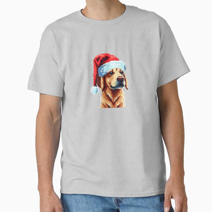 Cute dog with christmas hat. by Pixelarium T-Shirts, Hoodie, Sweatshirt | BlankRebels.com (Image 1)