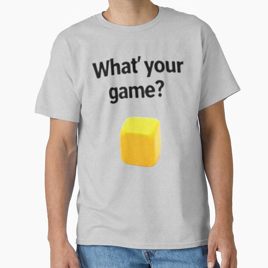 What’s Your Game? Bold Ludo Token Design , Retro Board Game Quote Graphic by TulipsArtDesigns T-Shirts, Hoodie,... (Image 1)