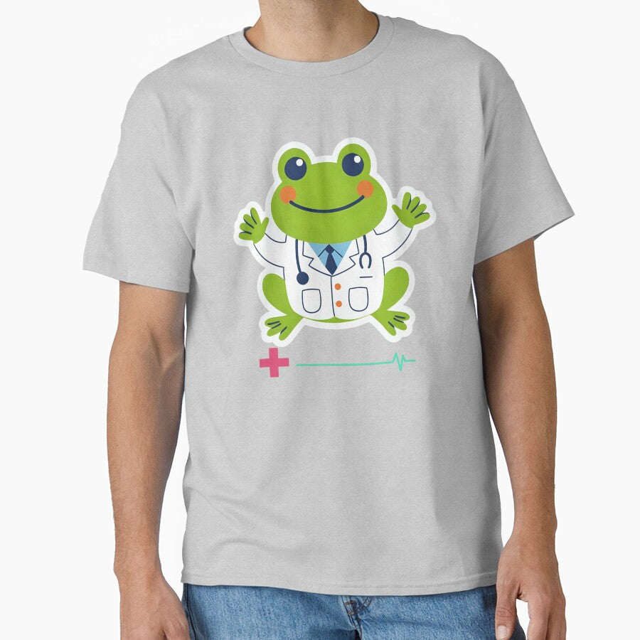 Cute Cottagecore Frog With Job Illustration by MarcelooArt T-Shirts, Hoodie, Sweatshirt | BlankRebels.com (Image 1)