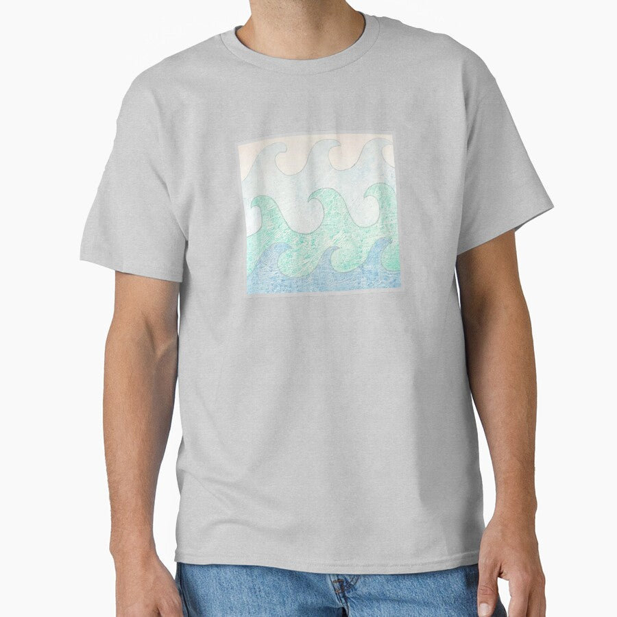 Curly Waves by ErinBrieArt T-Shirts, Hoodie, Sweatshirt | BlankRebels.com (Image 1)