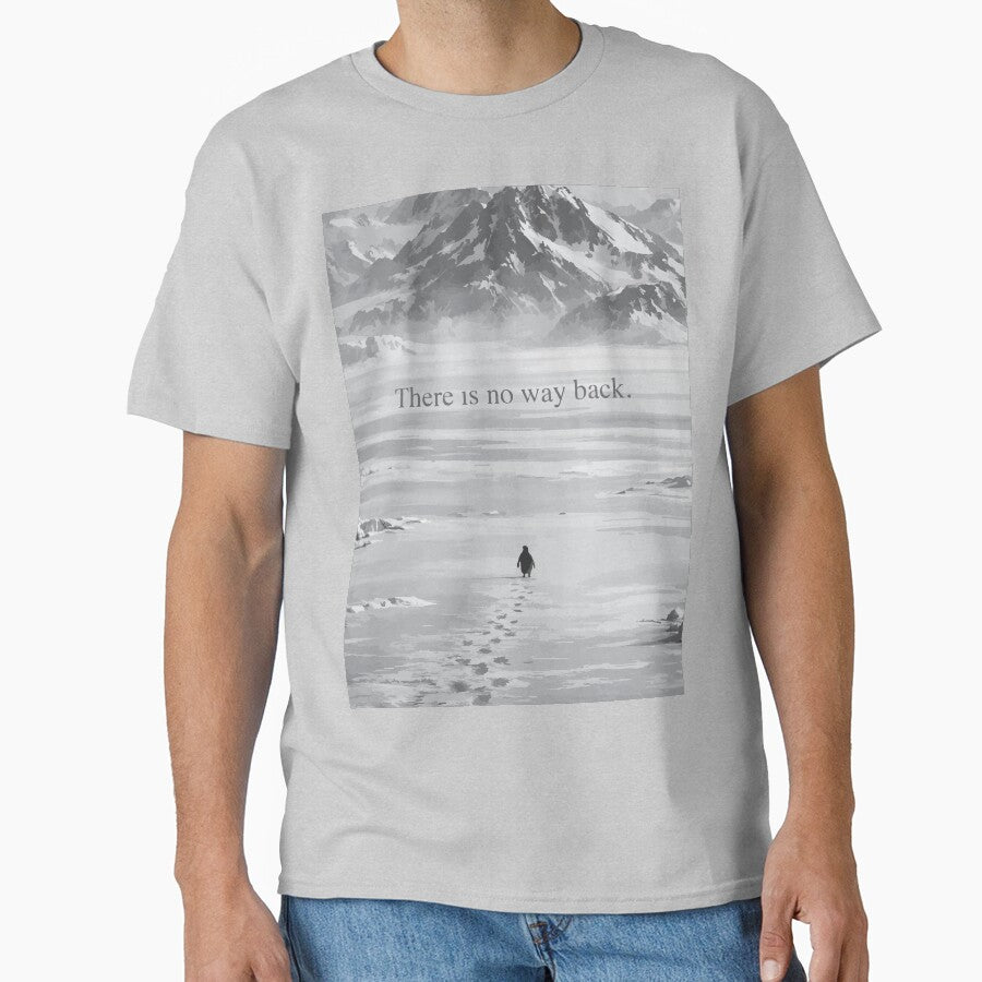 Minimalist Arctic Peak Mountain Penguin Sketch by Imad-Business T-Shirts, Hoodie, Sweatshirt | BlankRebels.com (Image 1)