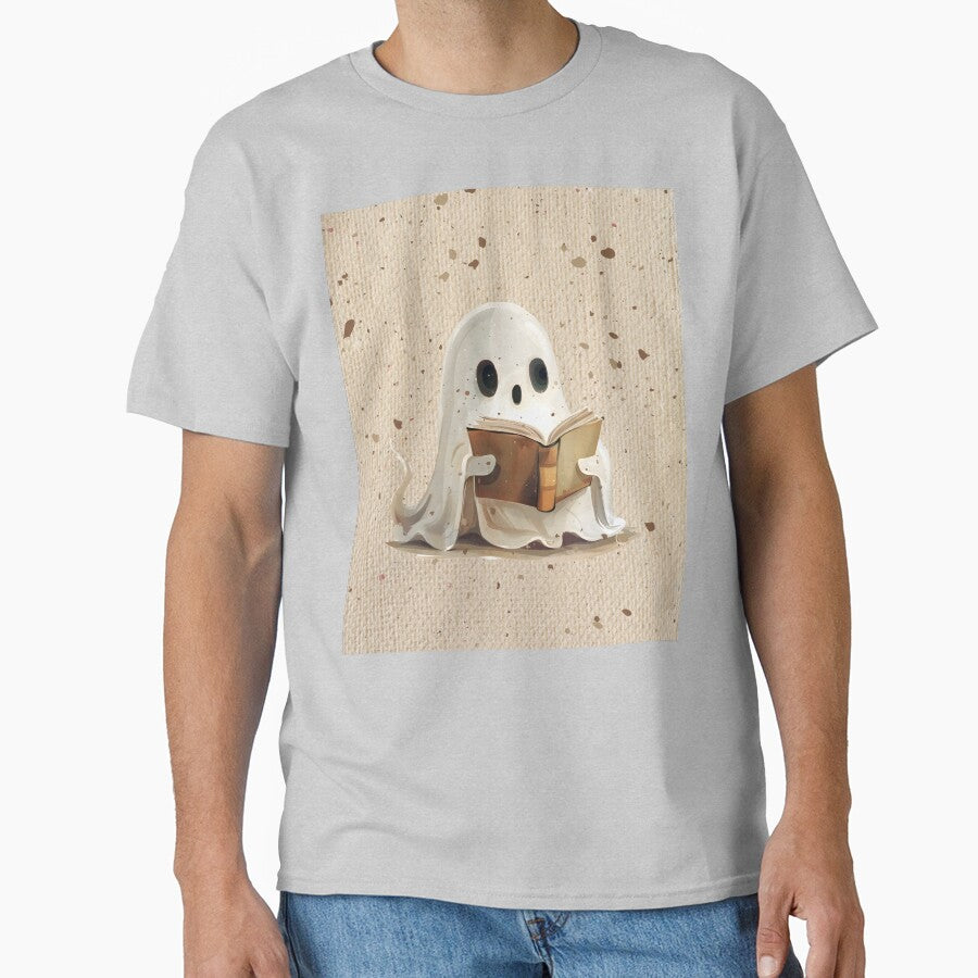 Book Aesthetic Ghost Reading a Book by MarcelooArt T-Shirts, Hoodie, Sweatshirt | BlankRebels.com (Image 1)