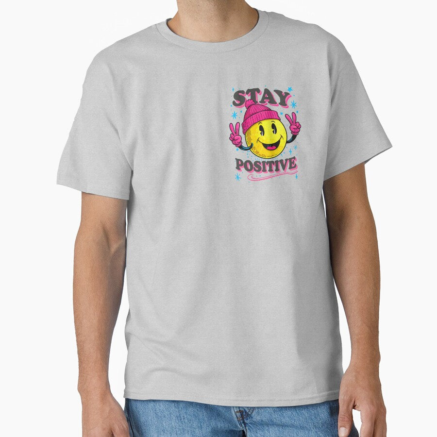 Cheerful Smiley Face with Beanie – Positive Energy by VikArtStudio T-Shirts, Hoodie, Sweatshirt | BlankRebels.com (Image 1)