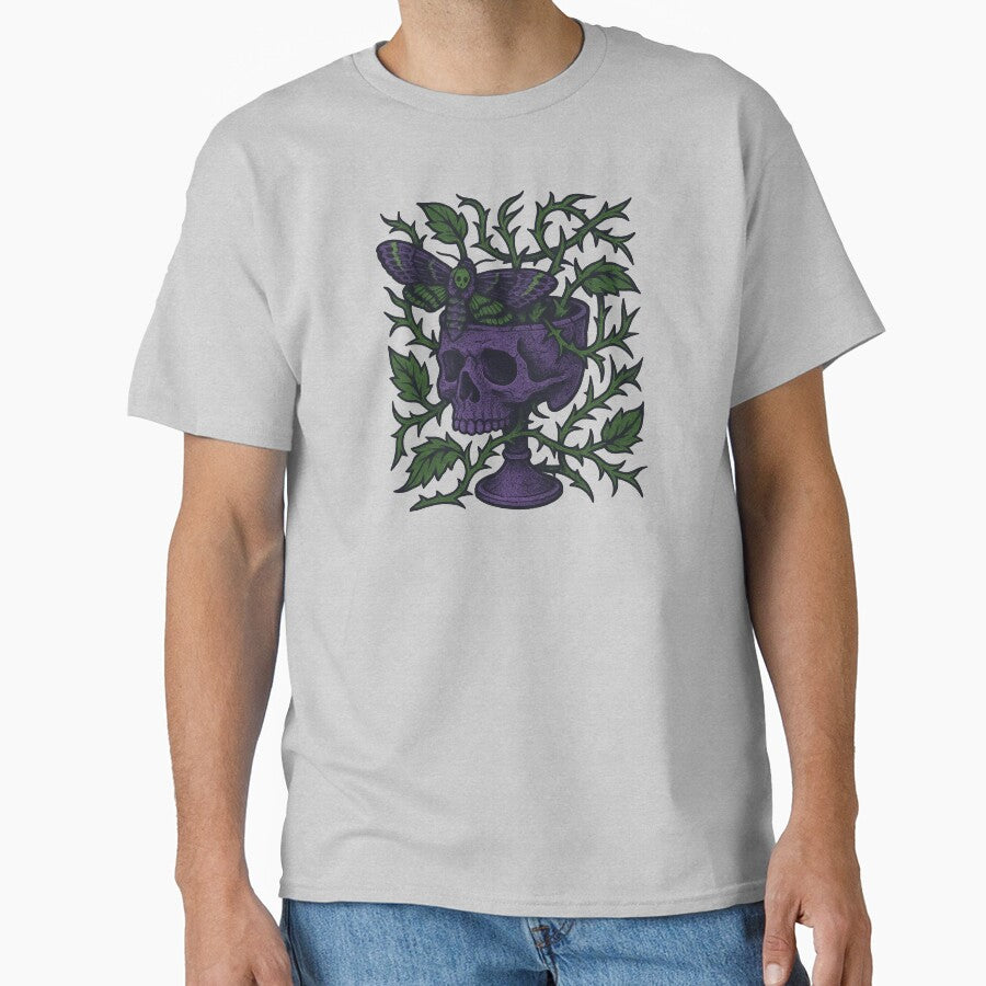 Death Moth Skull Chalice Horror Purple Green by Sturdust T-Shirts, Hoodie, Sweatshirt | BlankRebels.com (Image 1)