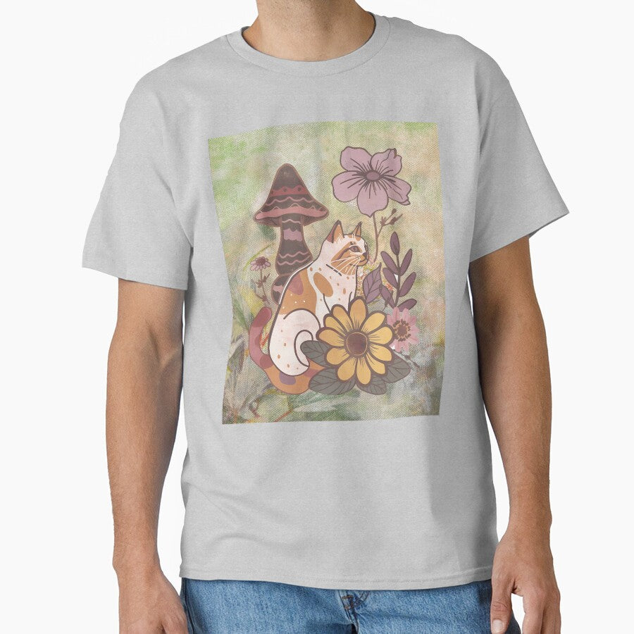 Aesthetic Cat Flower Cat Vintage Carnation by MarcelooArt T-Shirts, Hoodie, Sweatshirt | BlankRebels.com (Image 1)