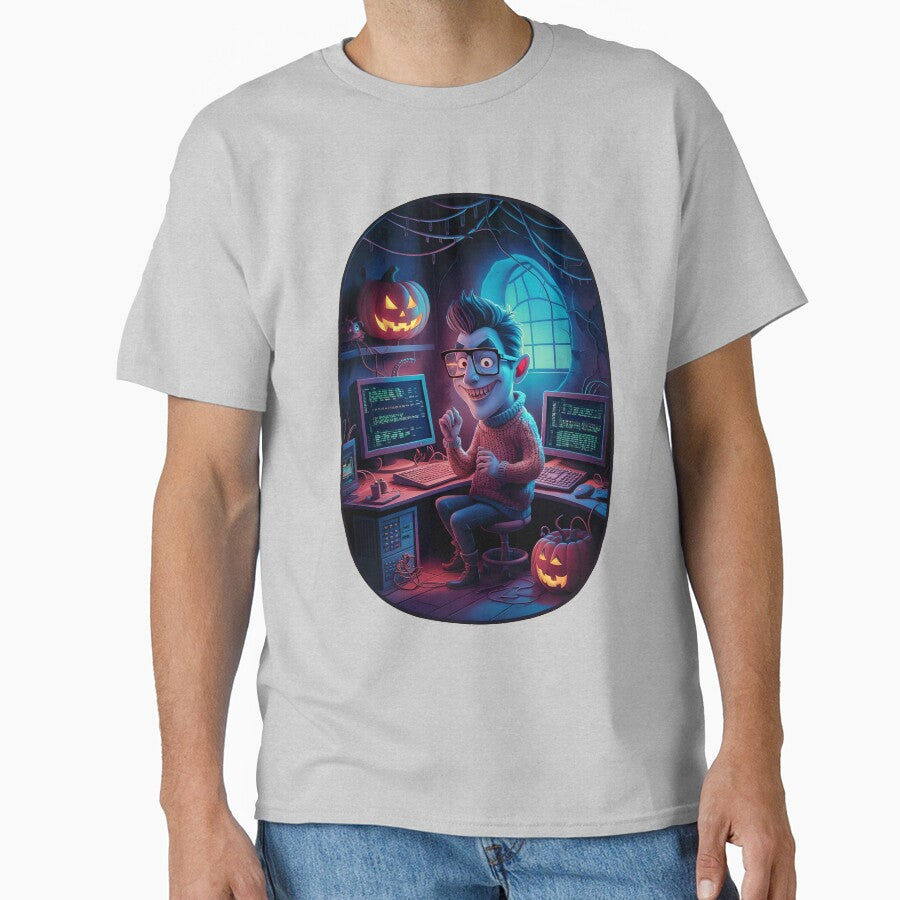 Halloween computer Geek 03 by kjp-design T-Shirts, Hoodie, Sweatshirt | BlankRebels.com (Image 1)