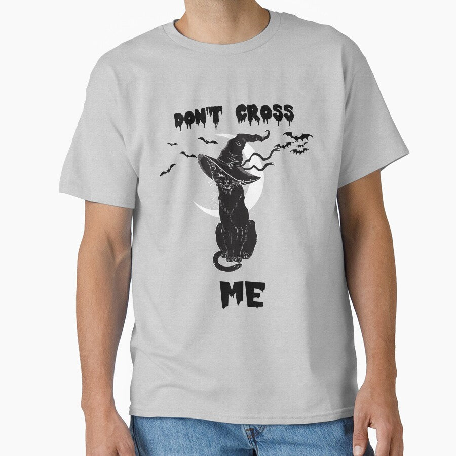 Scary Black Cat Don't Cross Me Funny Halloween by R&BApparel T-Shirts, Hoodie, Sweatshirt | BlankRebels.com (Image 1)